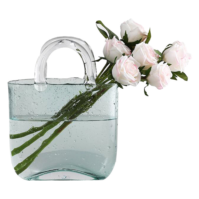 Simple Instagram cultivation transparent glass bag vase decoration home home living room fish tank decoration