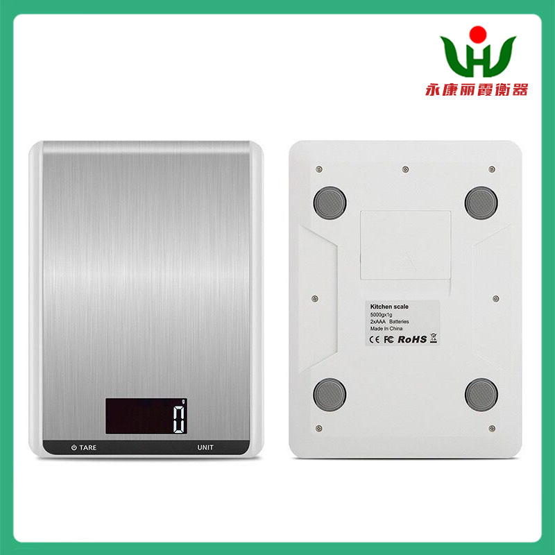 Flat Stainless Steel Kitchen Scale Household Food Weighing Food Baking Electronic Kitchen Scale 5Kg Item Picture