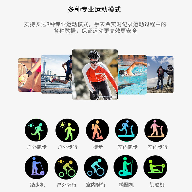 X10男士运动手表 石英圆形棕色皮带手表硅胶手表 智能手表详情5