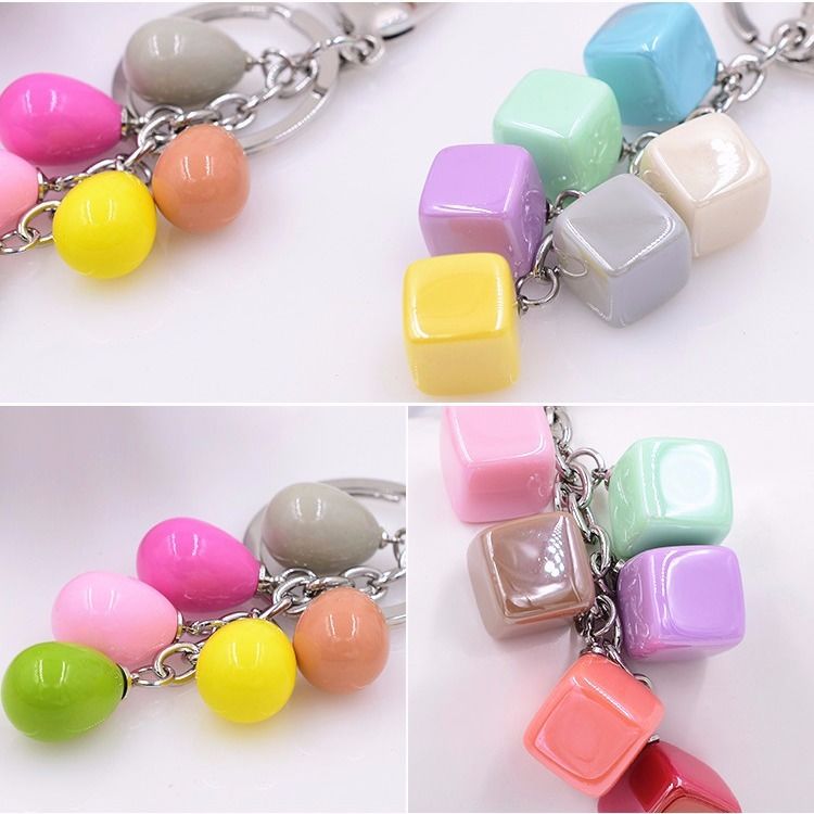 Keychain 5 1 string 3 piece set color mix color series 4