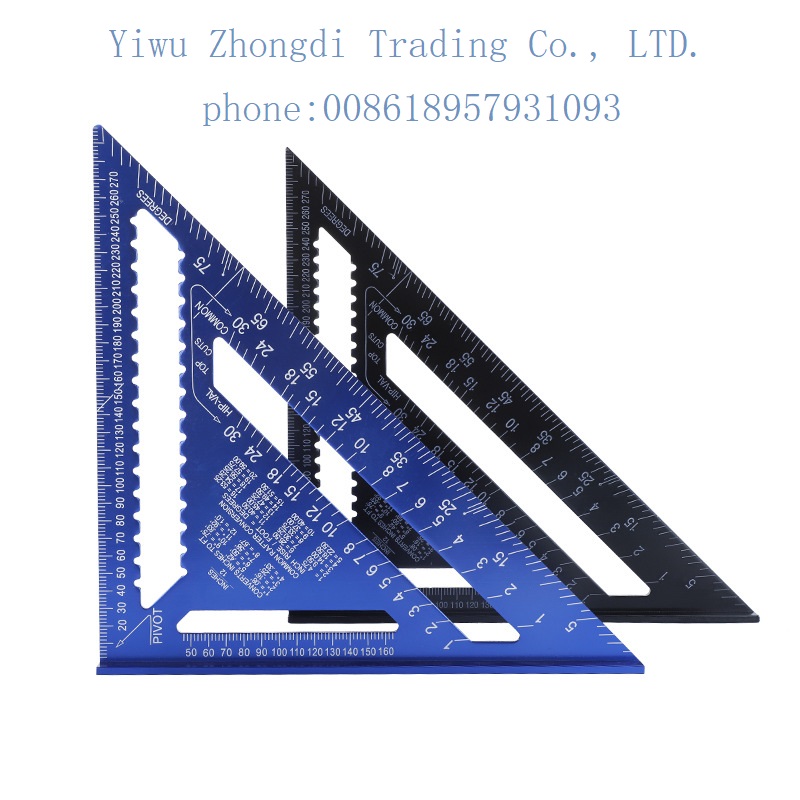 Aluminum alloy woodworking triangle ruler 铝合金三角尺 木工直角尺详情3