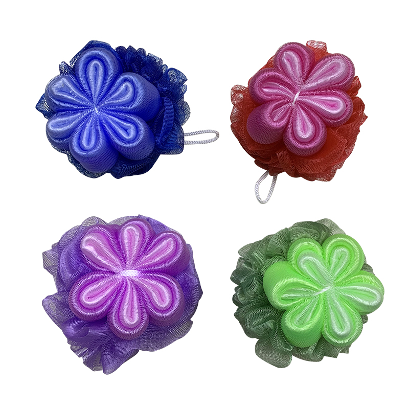 New 1+1 Large Flower Bath Ball Hanging Rope Bath Flower Bubble Rich Soft Rich New Material Adult details Picture