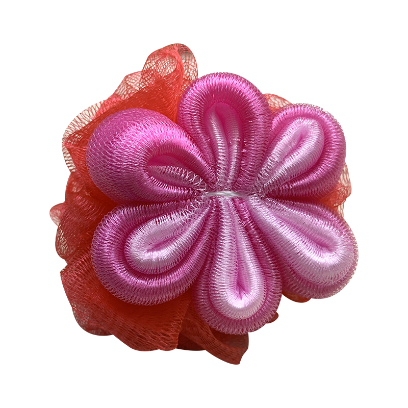 New 1+1 Large Flower Bath Ball Hanging Rope Bath Flower Bubble Rich Soft Rich New Material Adult Specification drawing
