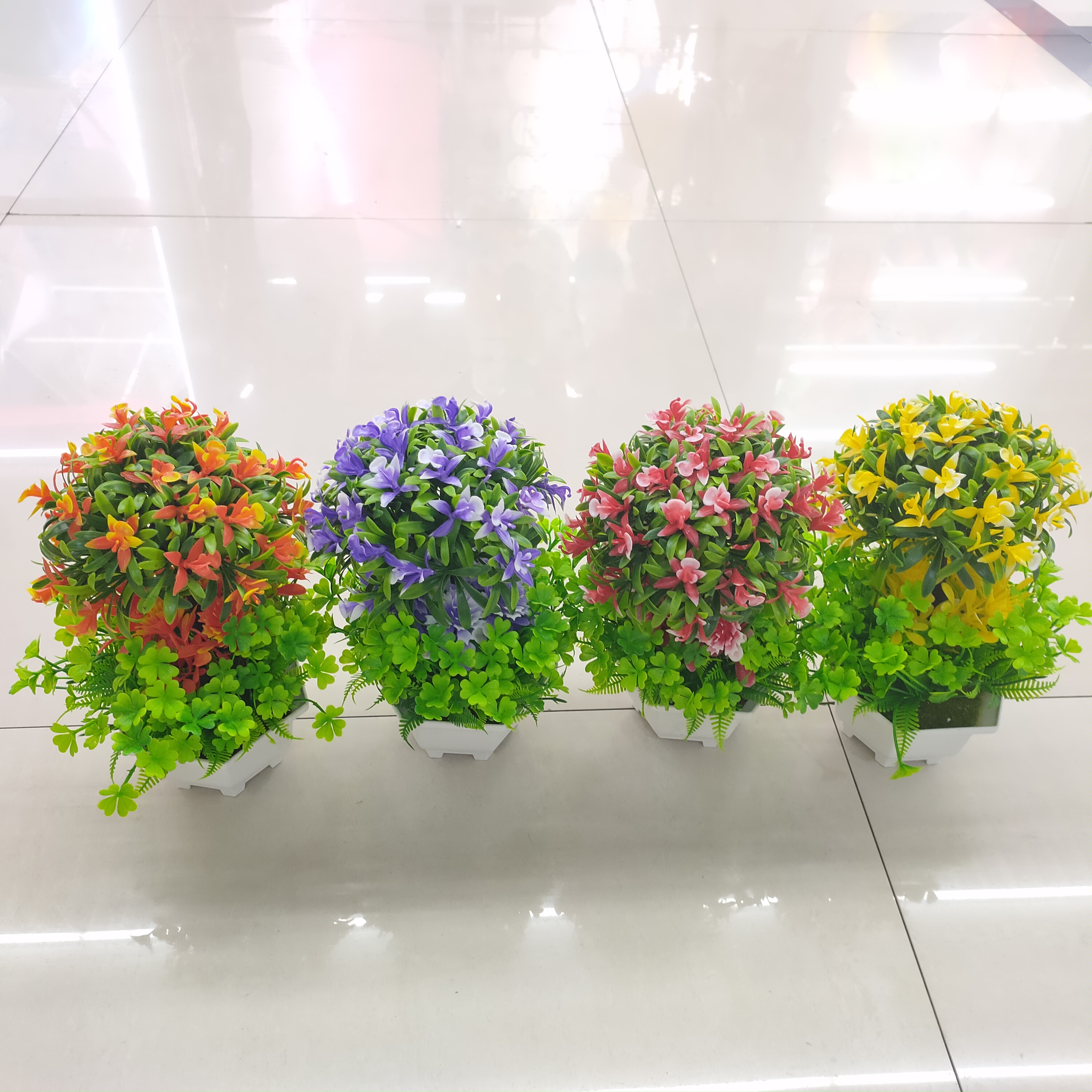 New simulation flower bonsai ornaments ornaments handicrafts fake flower accessories fake flower plastic flowers
