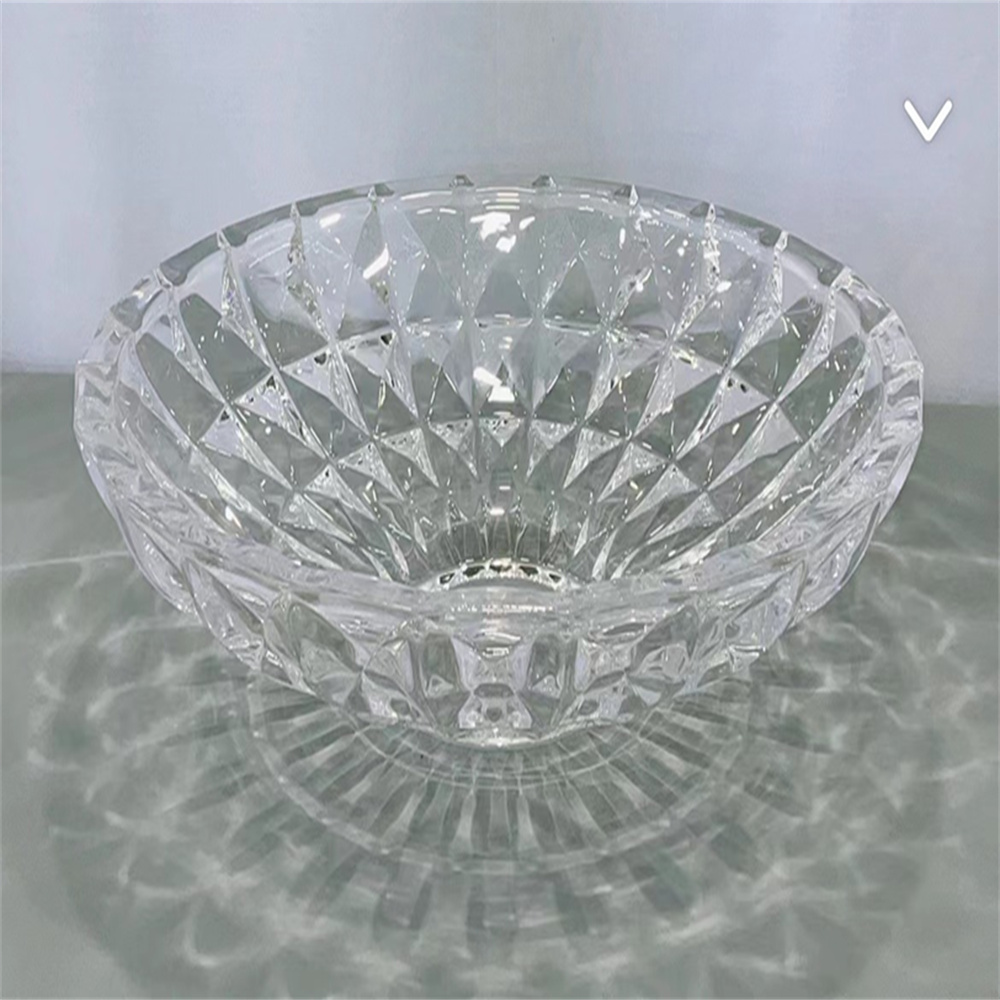 European-style fashionable high-legged crystal glass fruit platter, KTV creative bar counter fruit platter, dried fruit platter, household glass fruit platter, fashionable and grand