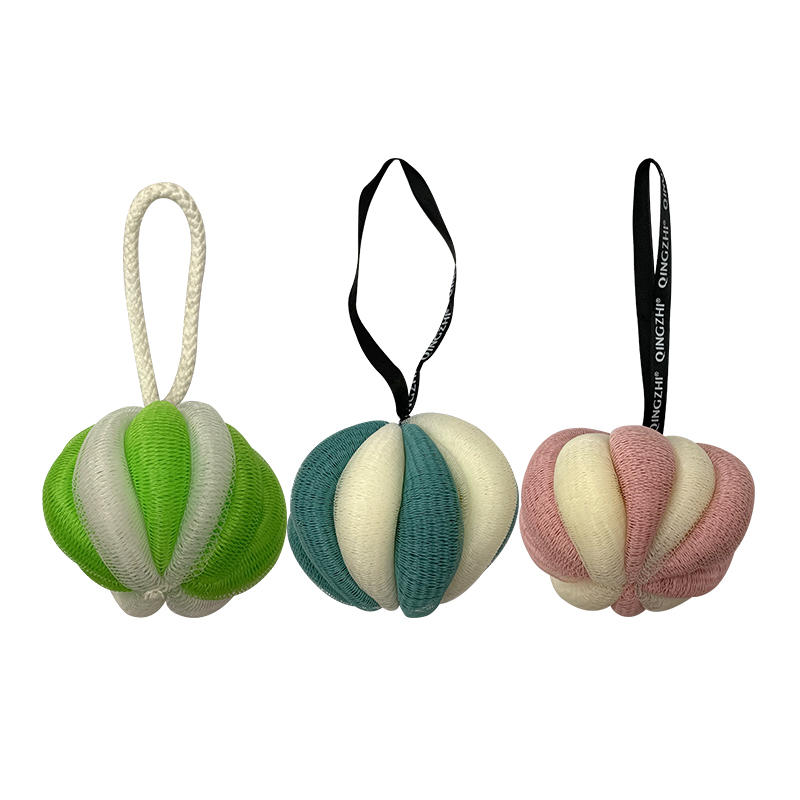 New Bath Ball Pumpkin Flower Bath Ball Bubble Rich Soft And Comfortable New Material Tight Not Easy To Disperse Adult details Picture