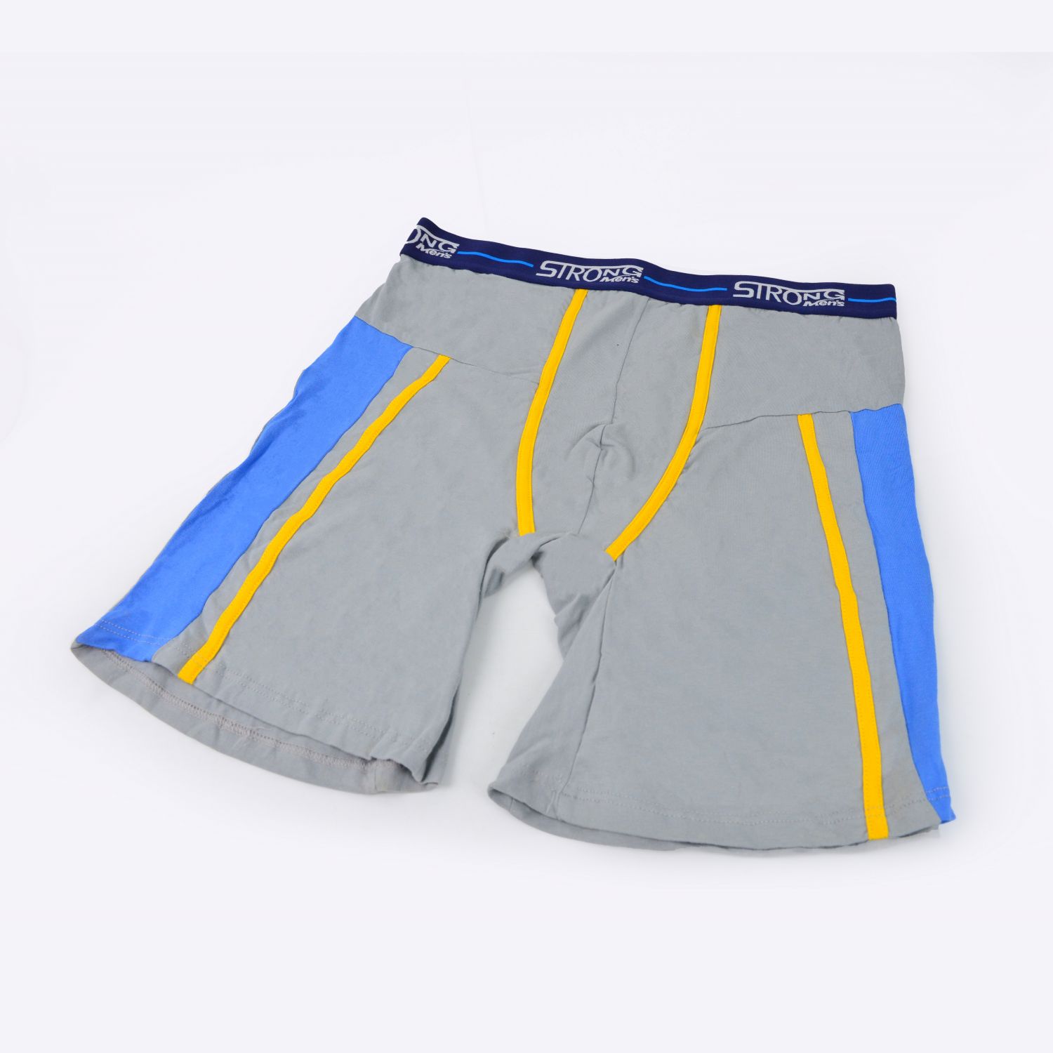 KUZHIYANG Men Underwear Breathable Cotton Boxer Briefs Shorts Middle Waist Plain thumbnail