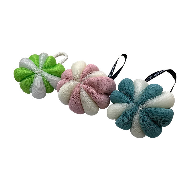 New Bath Ball Pumpkin Flower Bath Ball Bubble Rich Soft And Comfortable New Material Tight Not Easy To Disperse Adult Item Picture