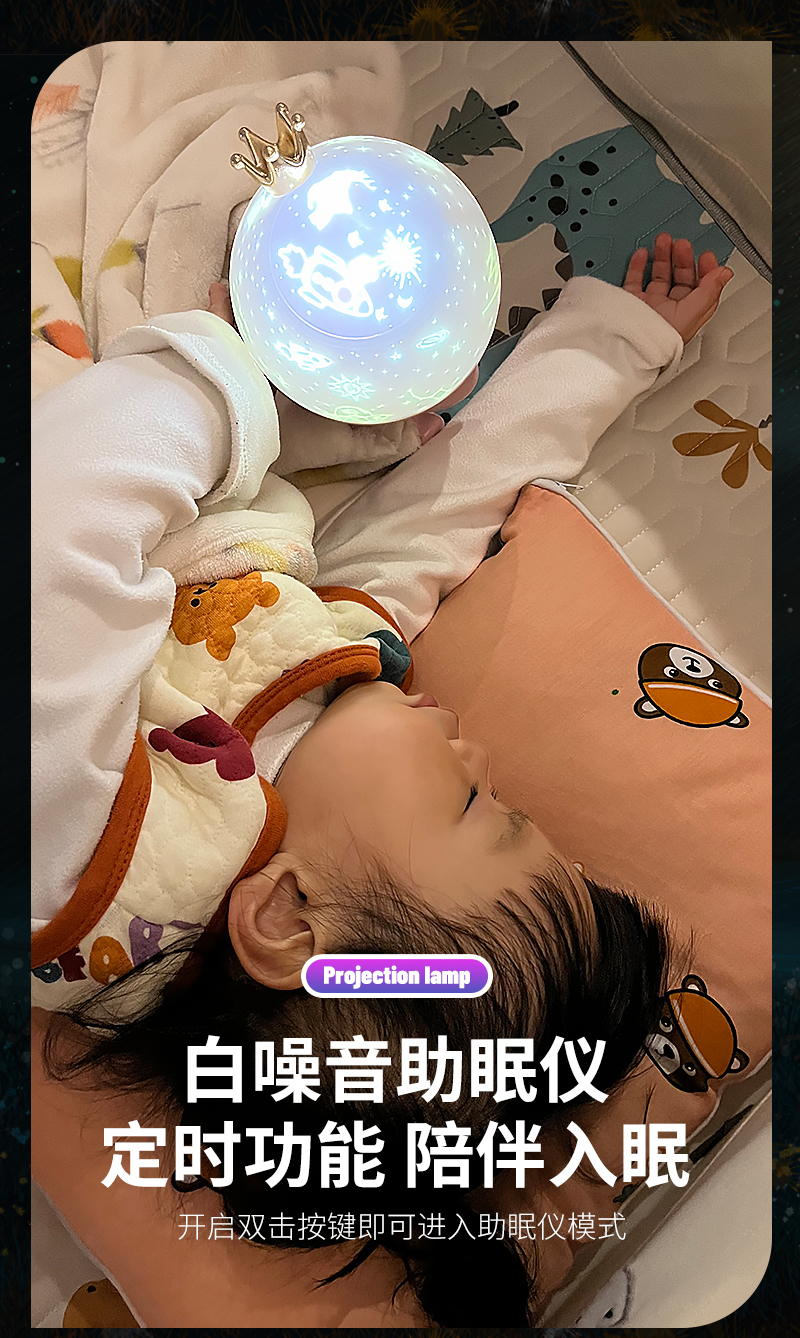 GN-001A 雪人星空投影灯小夜灯详情13