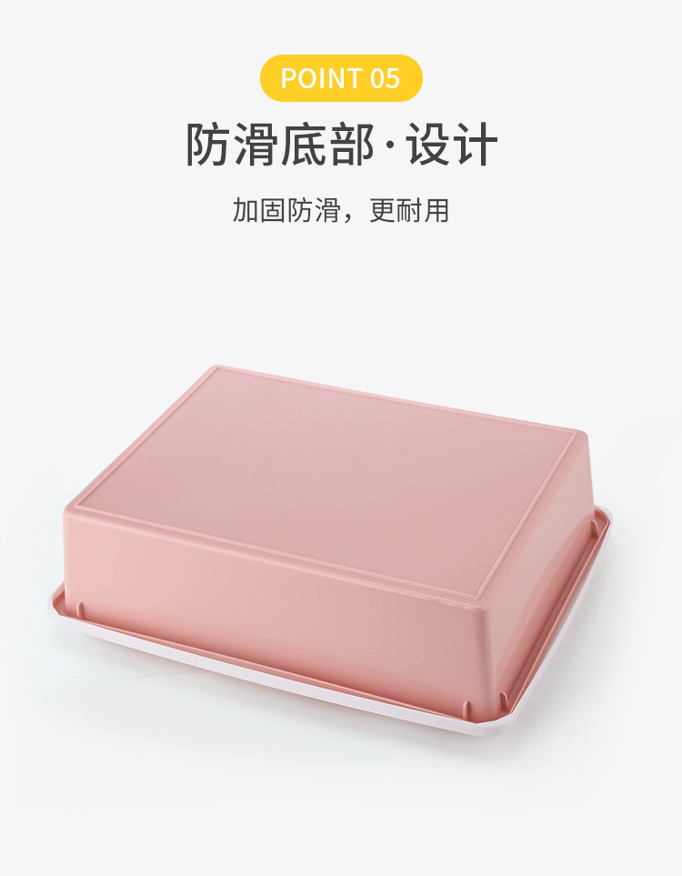 Wholesale pet supplies: Rectangular semi-enclosed cat litter boxes, plastic cat toilets pic 9