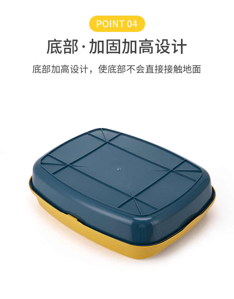 The new cat litter box made of pp material has a large capacity and is splash-proof. It is a universal pet cat product for big cats, fat cats and young cats pic 8