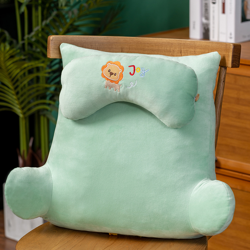 抱枕 靠枕 坐垫 多功能舒适可爱创意午睡枕男女生生日礼物卧室办公室柔软床上绿