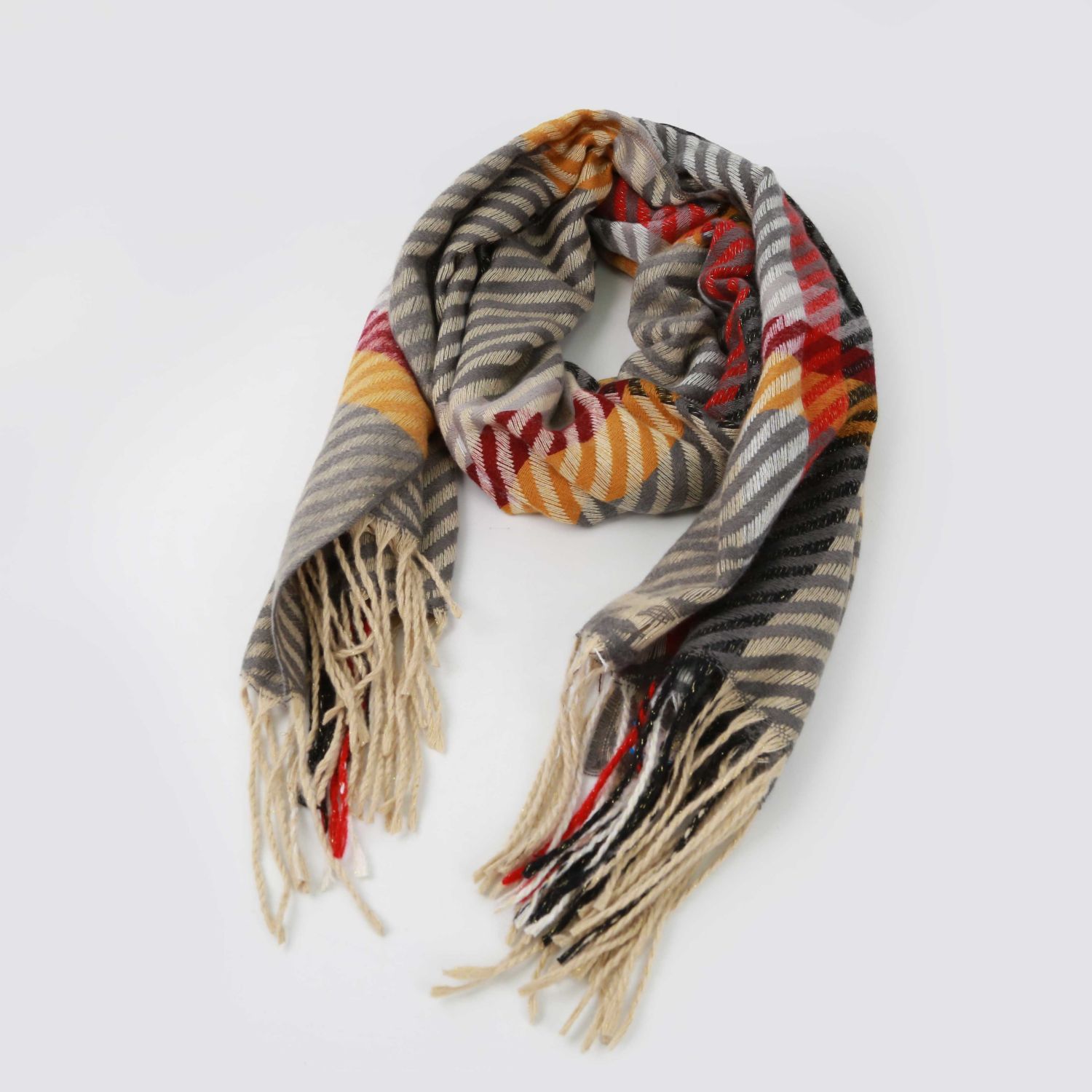 Liu An vintage lattice print scarf imitation cashmere women scarfs gift 70*180cm thumbnail