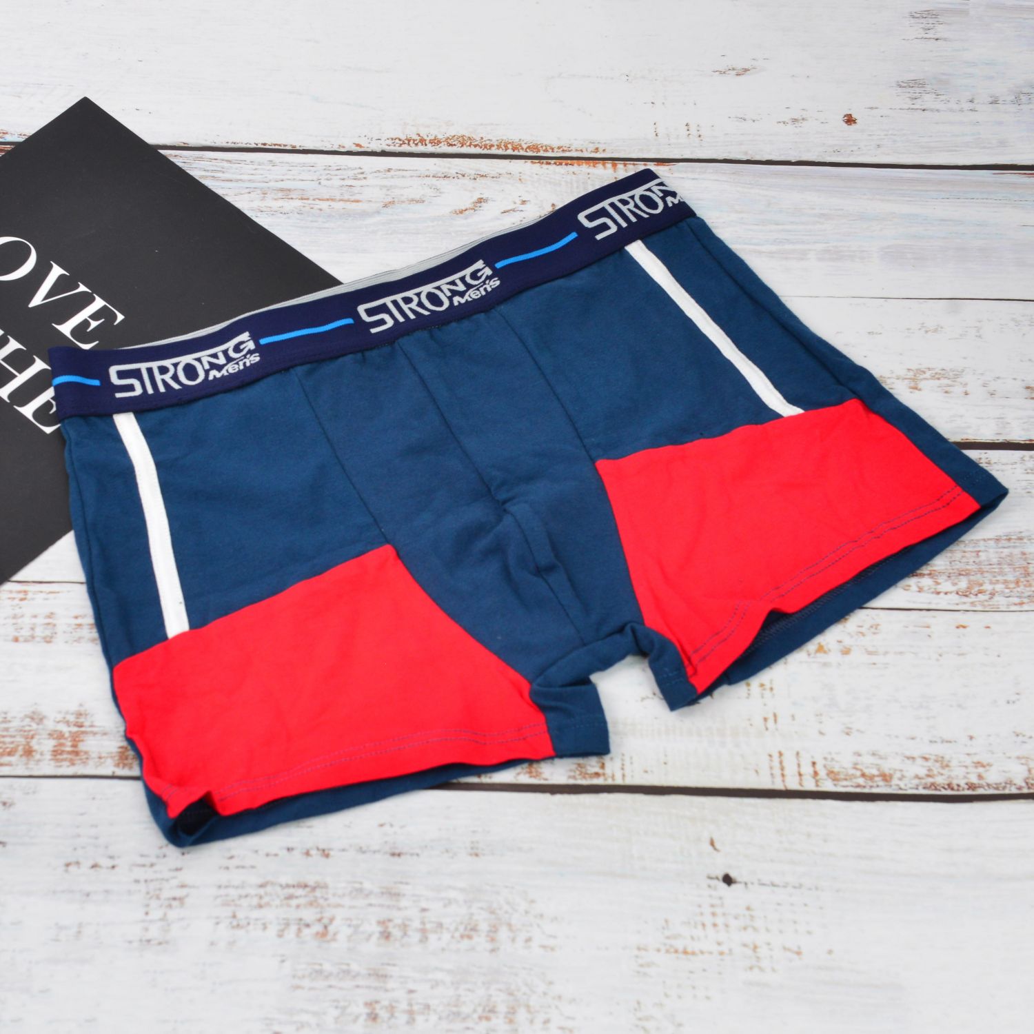 KUZHIYANG Men's Underwear woven cotton men's boxers grid pattern short pants