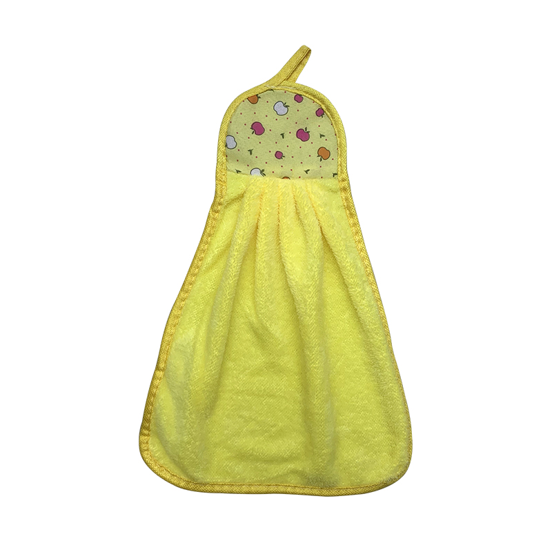 Coral Velvet Rag Trumpet Hand Towel Absorbent Towel Does Not Drop Hair Kitchen Household Household Can Hang Cartoon Cute details Picture