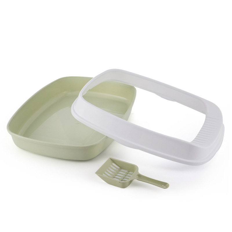 Wholesale of pet cat litter boxes, large cat toilets, anti-splash cat litter boxes, and pet supplies for both big and young cats Item Picture