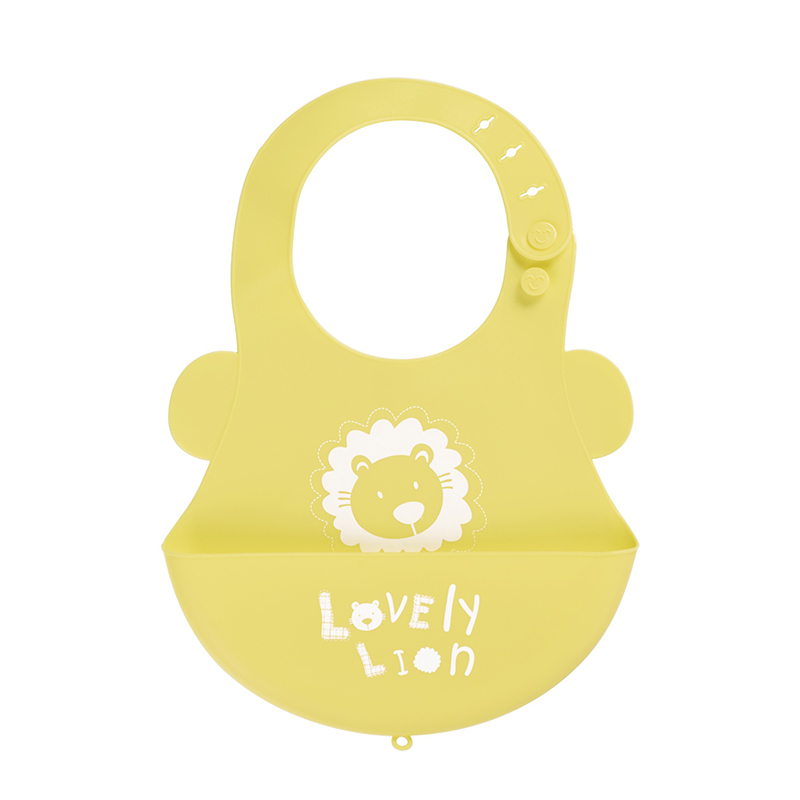 Amazon Cross-Border E-Commerce Baby Silicone Bib Baby Eating Bib Children's Saliva Pocket Rice Pocket Washable Easy To Carry