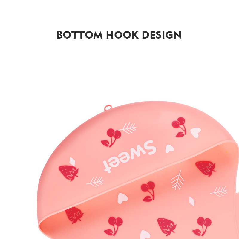 Baby Silicone Bib Waterproof Baby Food Bib Child Food Food Pocket Saliva Pocket details Picture