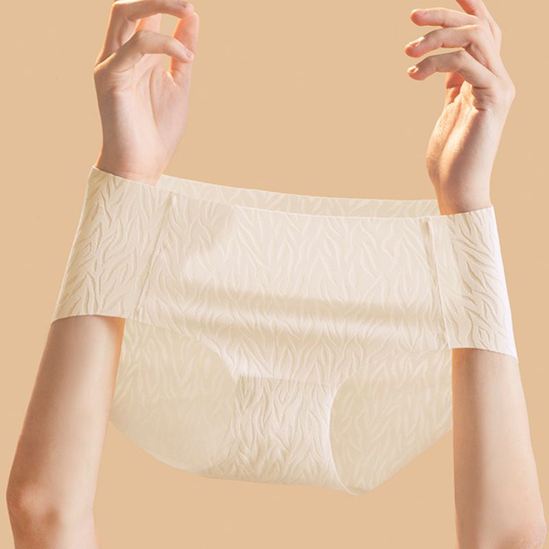 Female ice silk mid-waist trackless 2021 new fashion fashion summer thin high waisted female shorts