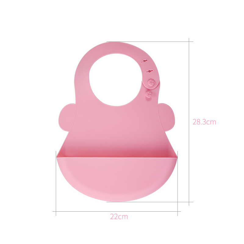 Food Grade Silicone Bib For Children Baby Food Pocket Environmentally Friendly Clean Rice Pocket For Mother And Baby Gift Bib Item Picture