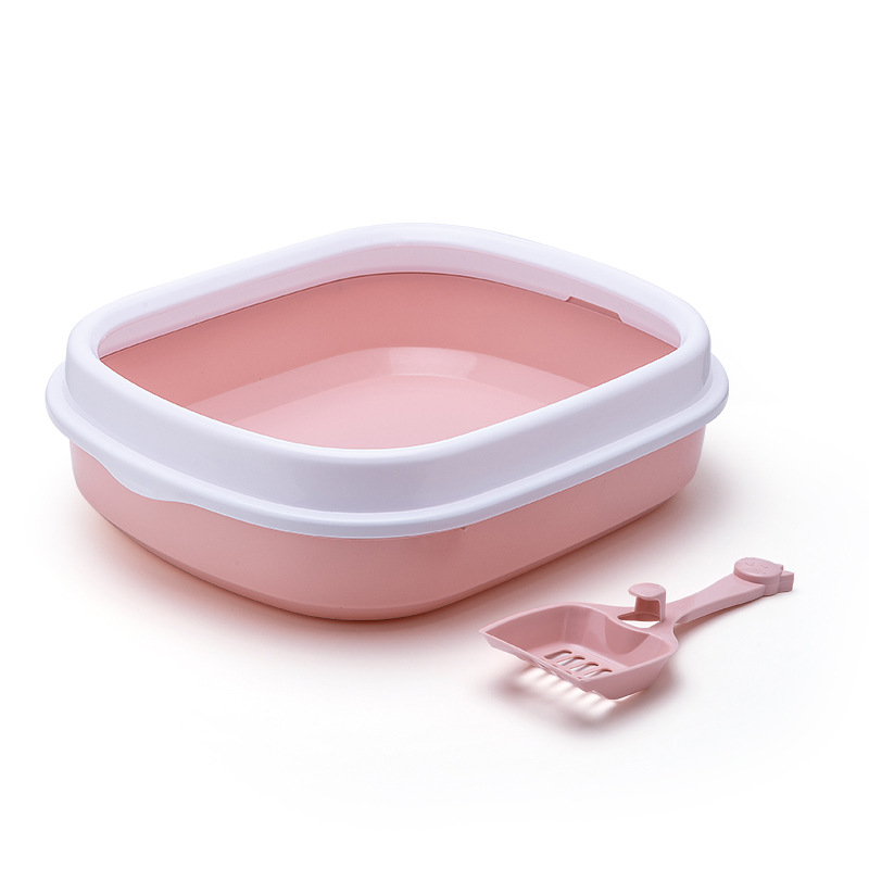 New pet cat litter box with low cover to prevent splashing, cat toilet, universal cat products for small cats and fat cats Application Scenario