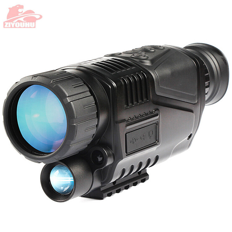 Infrared 5X40 Digital Night Vision Scope with 1.5" TFT LCD Take Photos & Videos Playback Function Hunting Monocular for Patrol