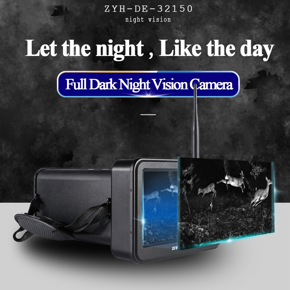 Night Vision Long Range Starlight Laser Device 7 HD Screen Photography Camera 600m Darkness Night Viewer Hunting Monitoring