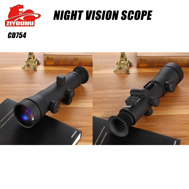 ZIYOUHU CR754 Monocular Night Vision Scope Night Viewing Sight Tactico Hunting Infrared Sniper Scope Night Vision 3rd Generation full figure