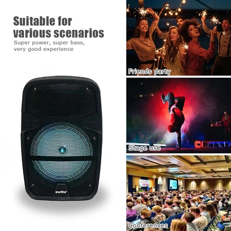 ewtto ET-P5037MB 8 inch Wireless BT Speaker With Remote Control FM Application Scenario