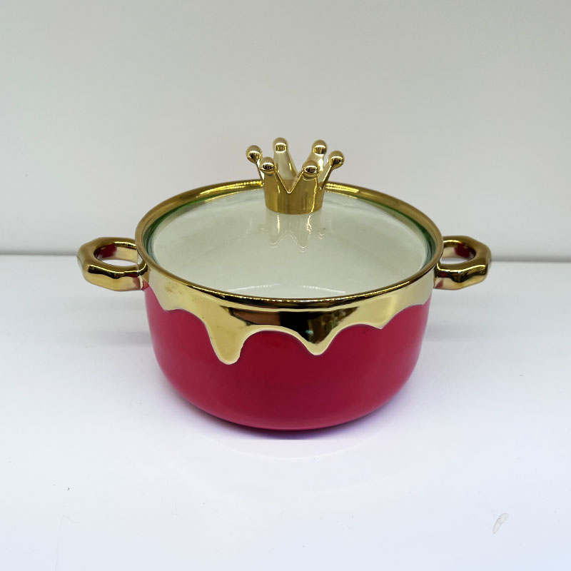 New household ceramic soup bowl, new concept of porcelain, double-ear anti-scald covered instant noodle bowl, student dormitory rice bowl tableware Specification image