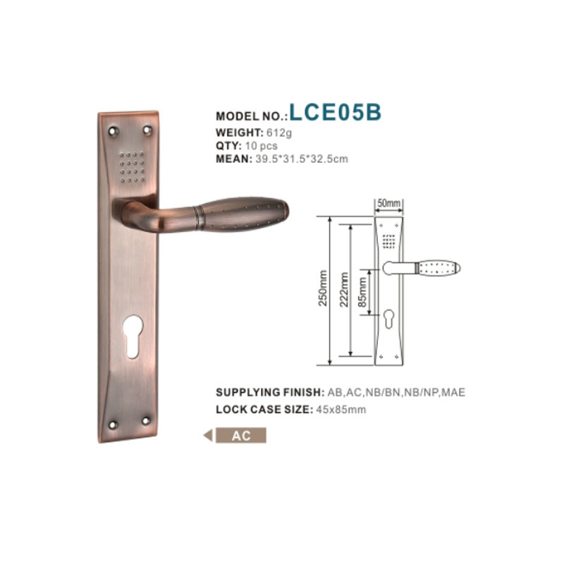 Hotsale Wholesale Iron Panel Aluminum Handle luxury Door Lock thumbnail