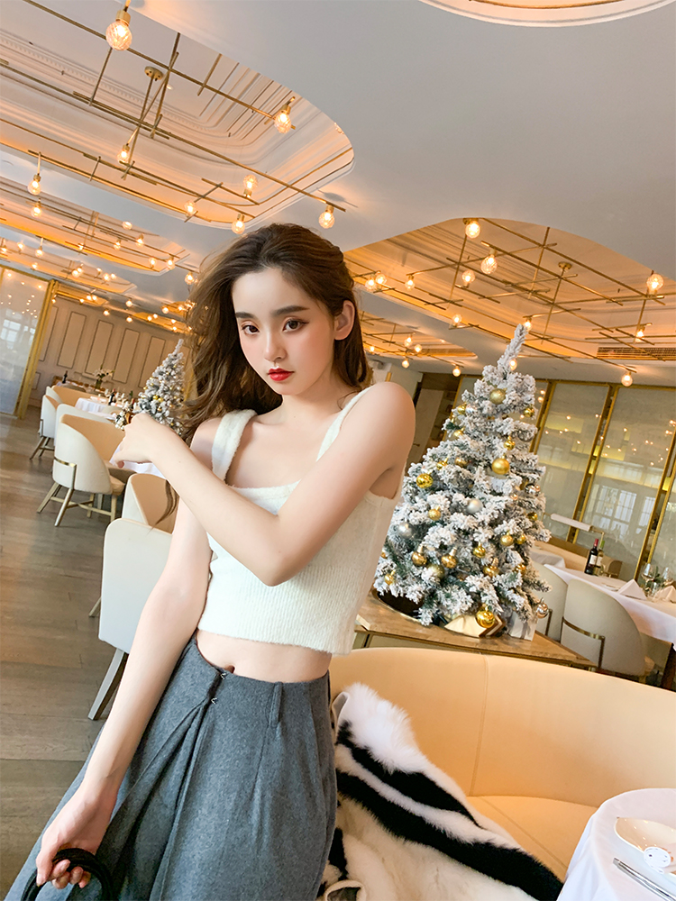 年会礼服系列小个子BB放心入手雪尼尔背心针织衫详情11