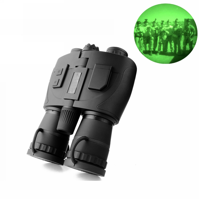 Military Gen 1+ Night Vision Binocular HD Green Imaging Device Infrared Night Vision Goggles Scope for Outdoor Hunting Potarl
