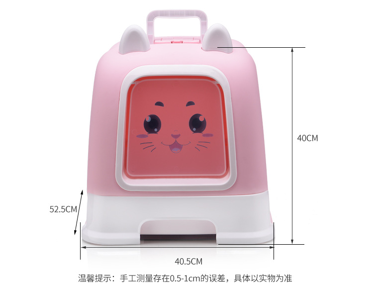 The new type of pet cat litter box is fully enclosed and splash-proof. It is a drawer-style cat toilet and a universal cat litter box for both large and small cats pic 4
