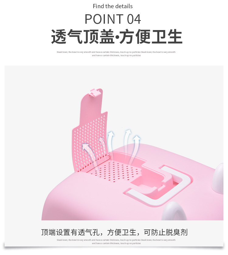 The new type of pet cat litter box is fully enclosed and splash-proof. It is a drawer-style cat toilet and a universal cat litter box for both large and small cats pic 9