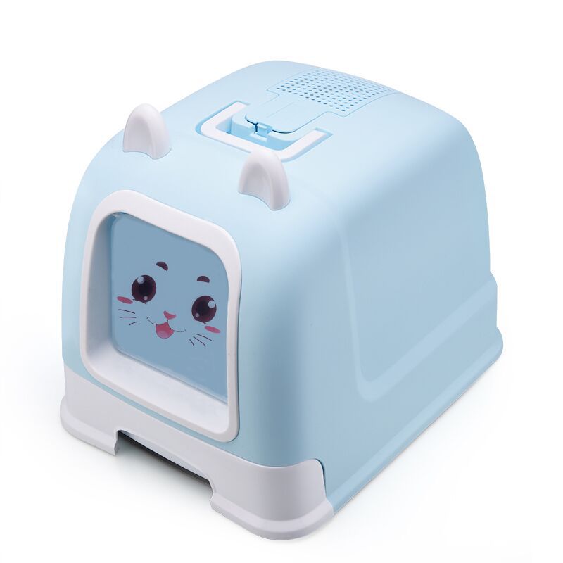 The new type of pet cat litter box is fully enclosed and splash-proof. It is a drawer-style cat toilet and a universal cat litter box for both large and small cats Application Scenario