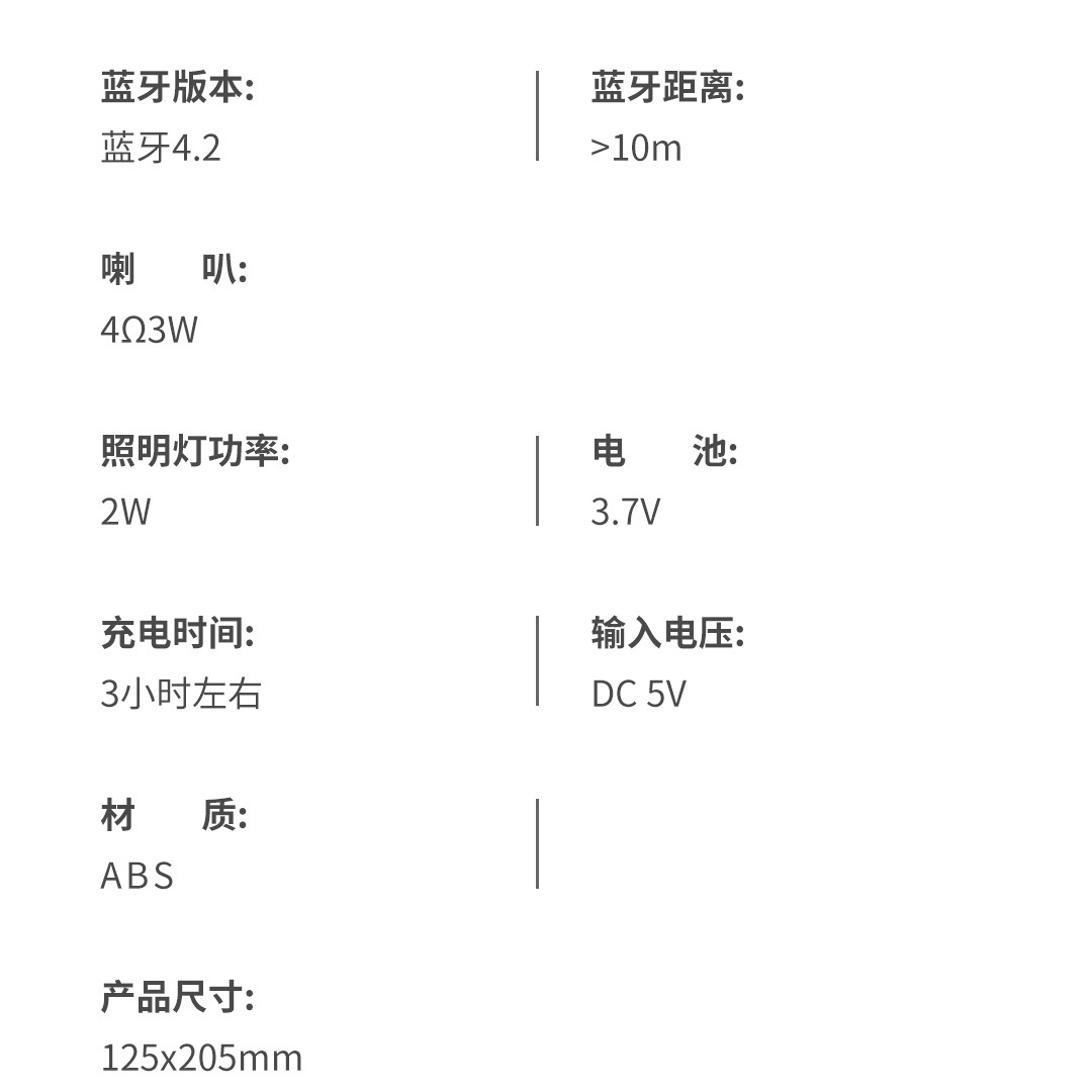 EZRA新款多功能蓝牙音箱NL03创意台灯型蓝牙音响七彩氛围床头灯无线触控小音响-s详情23