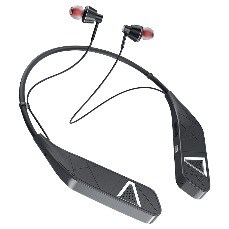 EZRA新款BW12颈戴式无线蓝牙耳机音箱耳机二合一超强续航挂脖运动耳机-s详情图5