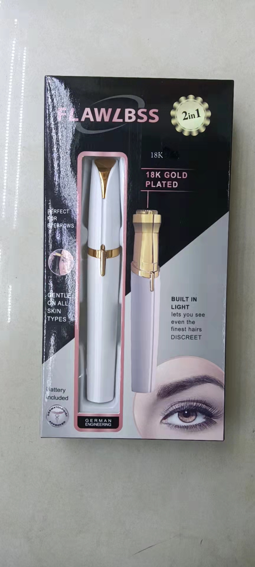 2-in-1 eyebrow trimmer