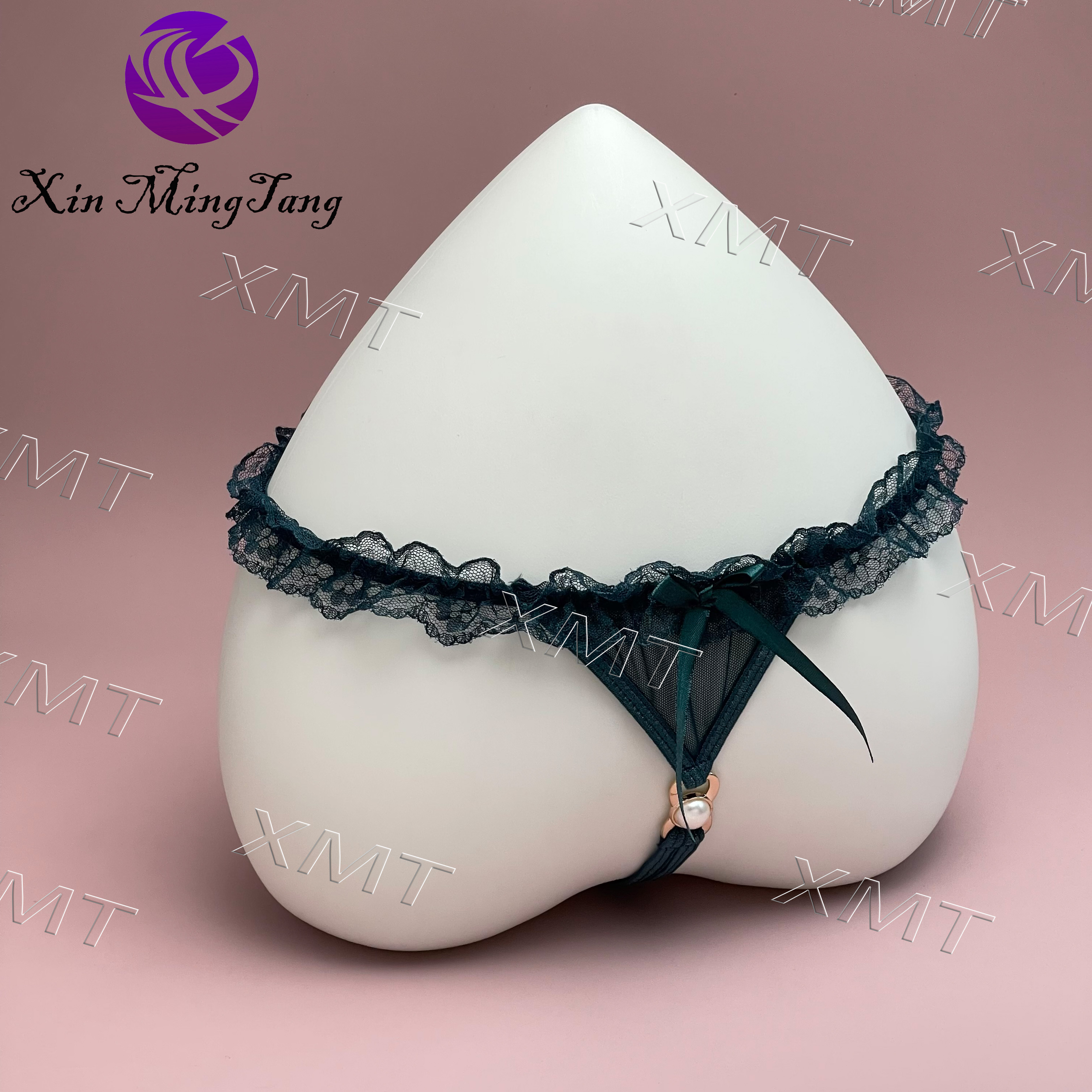 Encaje cordón con hebilla sexy lady tanga sexy bragas pequeño arco Item Picture