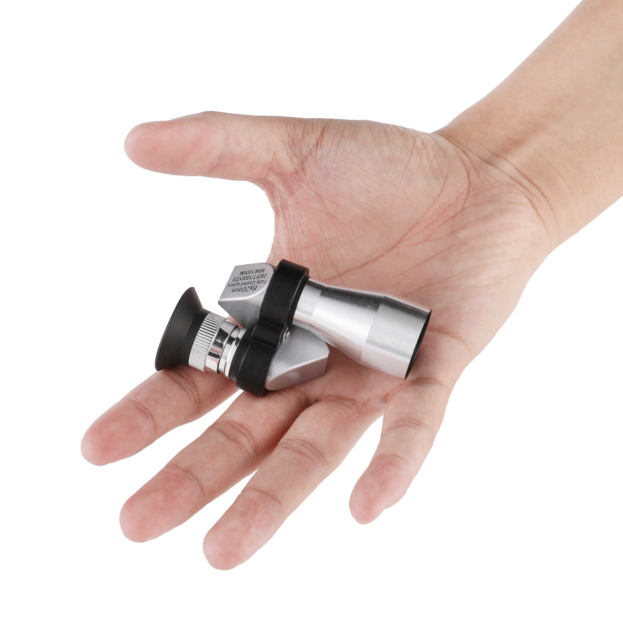 8X20 Pocket Super Mini Portable Monocular Telescope Connect Smartphone Take Photos Full Metal Monoculars for Hiking Camping Fun