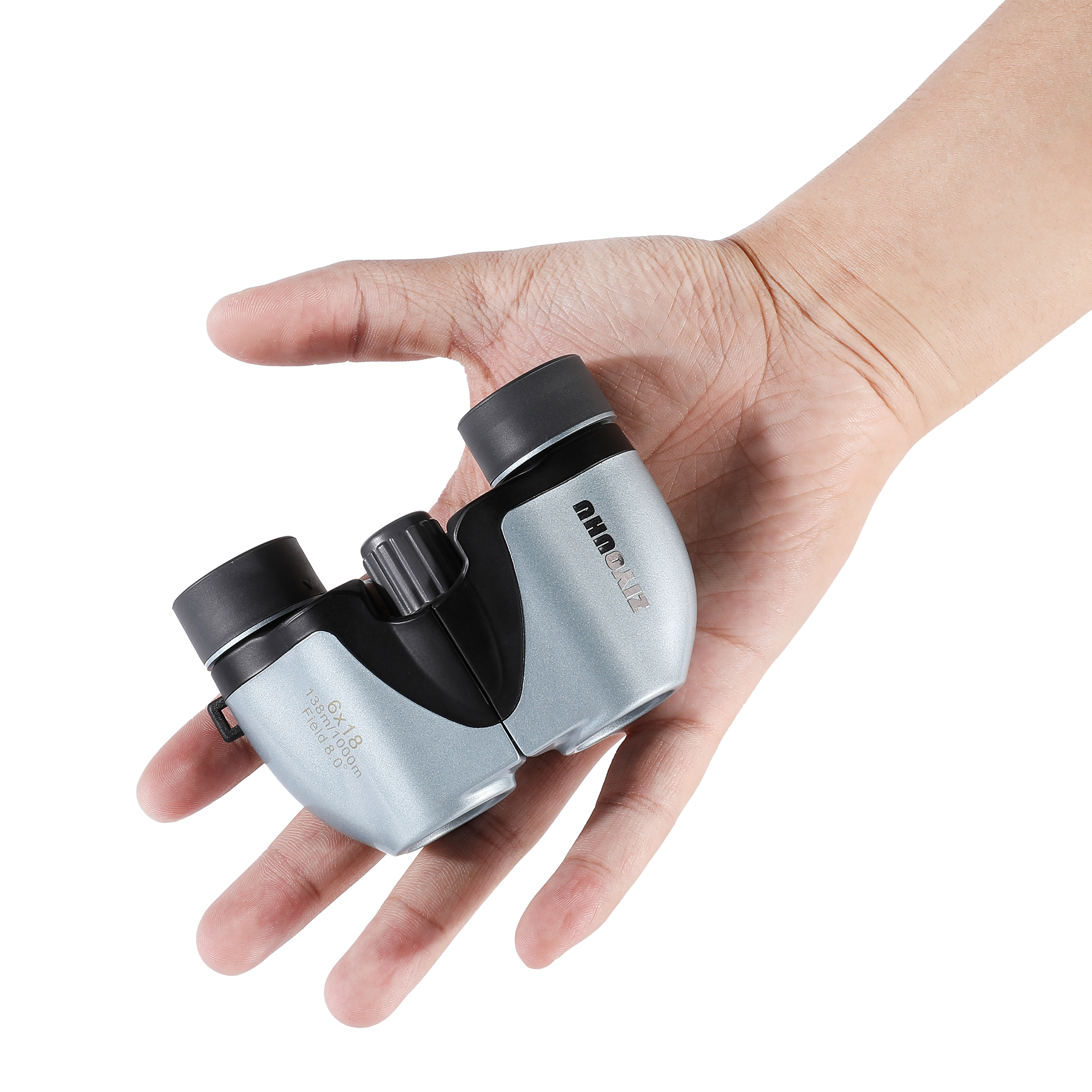New Mini 6X18 Pocket-Sized Childern Binoculars 138m/1000m BAK-4 Optics Kids Telescope for Outdoor Hunting Camping Birthday Gift