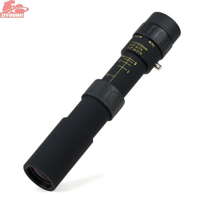 ZIYOUHU 10-30x25 Times Zoom Monocular Telescope Extension-Type Optical Prism Scope for Outdoor Camping Portable Pocket Telescope