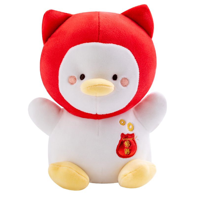 2022 New style of cute birthday gifts for boys and girls, plush toys on the bedroom bed, wedding wholesale in red Item Picture