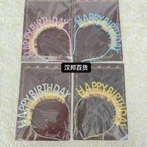 Birthday hair accessories fringe color letter hair band