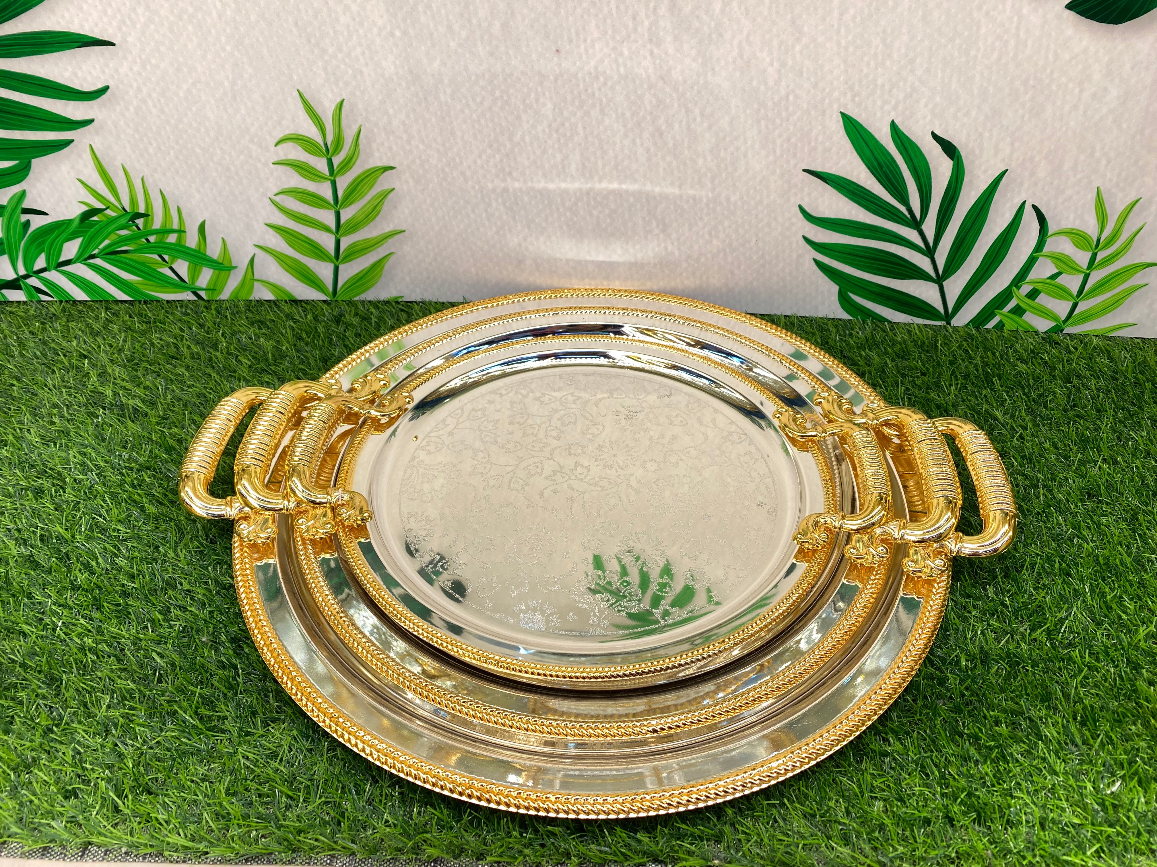 Alloy handle round tray thumbnail