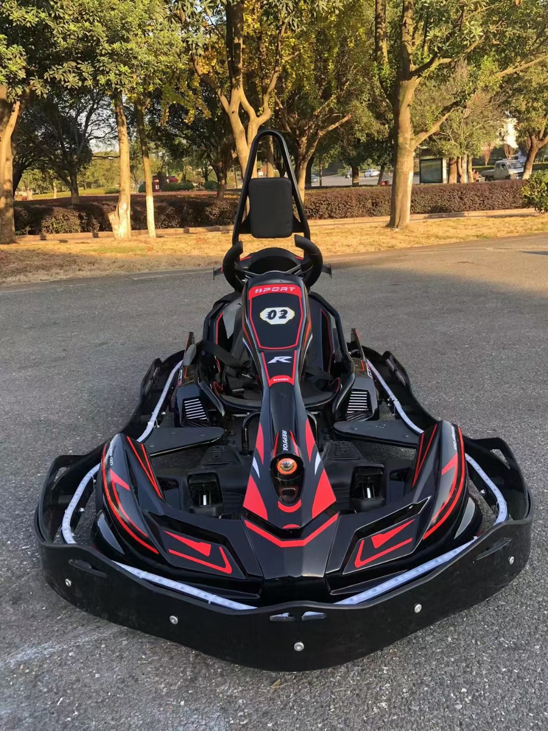 Buyun 22 years of new large overbearing kart with rear wing with light with music three gears can be switched with mobile phone lock Bluetooth adult children available color optional thumbnail