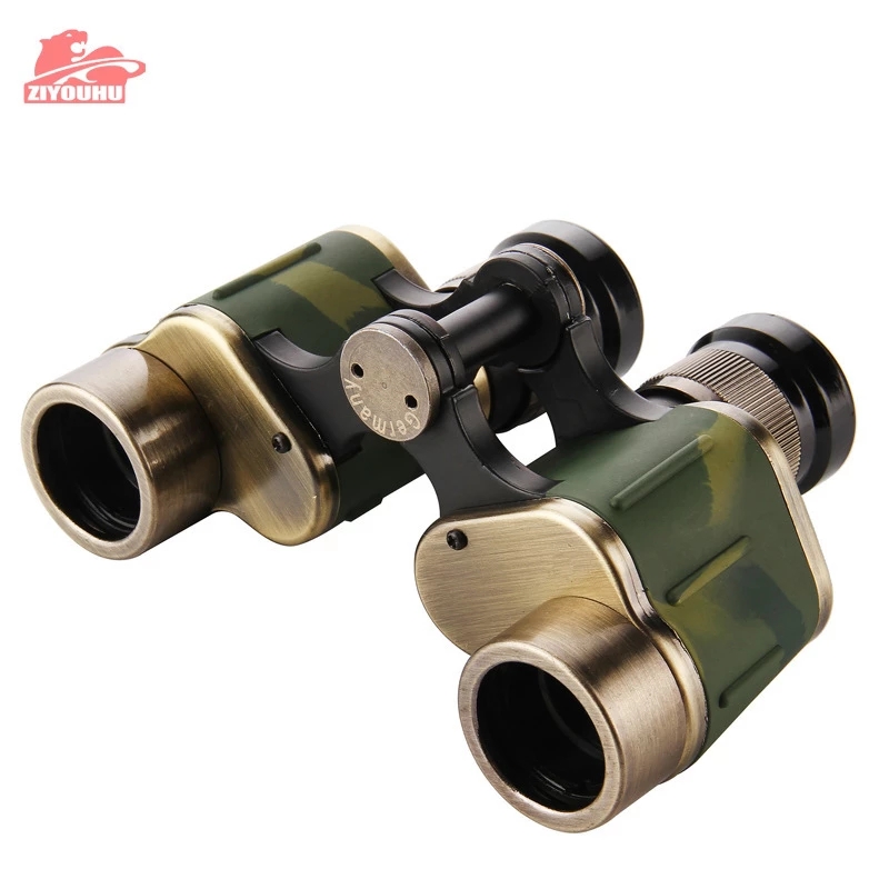6x24 Binoculars Telescope Powerful Optics High Definition Clear Vision All Metal Professionals Sight Scope Spotting Hunting