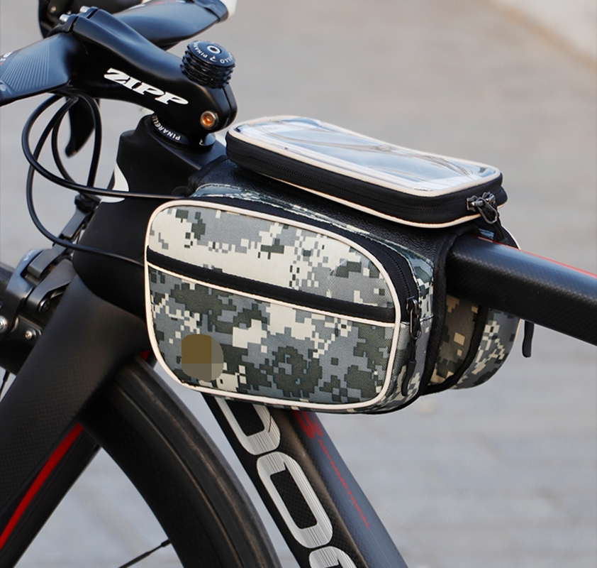 Camouflage bike bag Bike bag kit bike accessories night ride easy to put mobile phone bag thumbnail