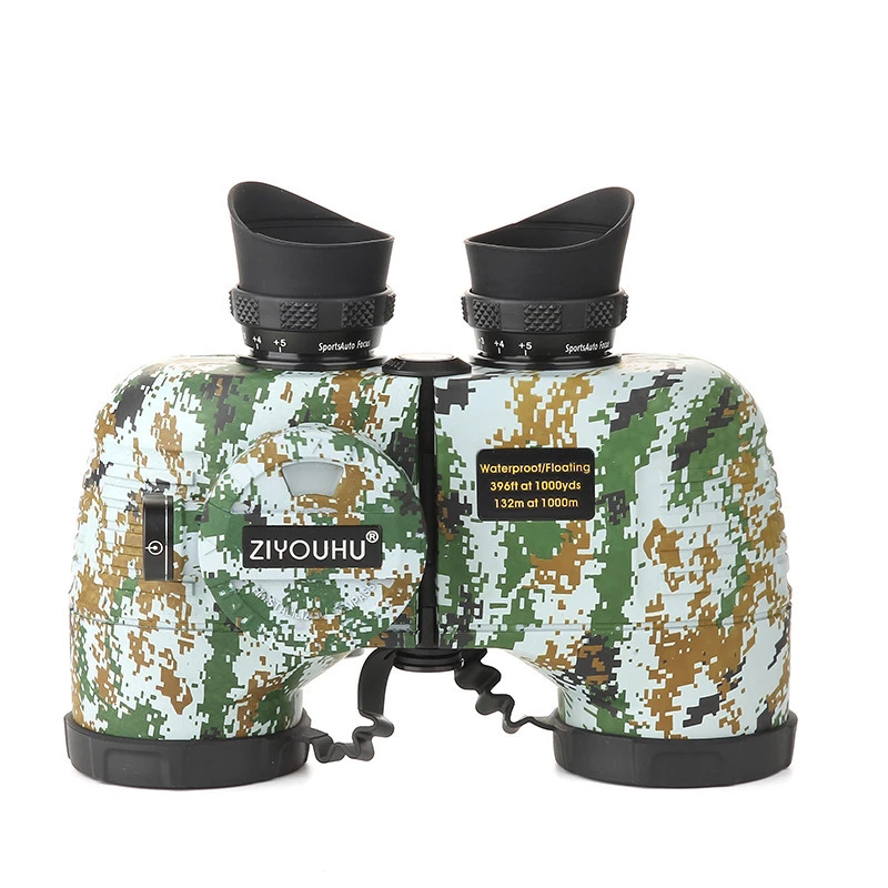 7x50 Professional Binoculars Telescope HD Rangefinder Optical Sight Scope Waterproof Portabl For Outdoor Camping Tourism